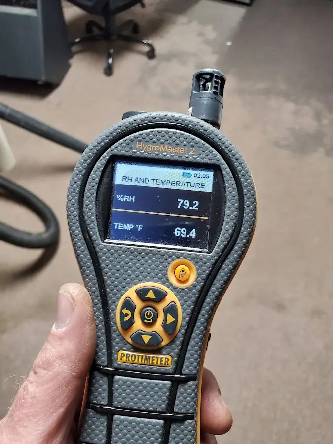 Moisture meter humidity assessment for Fire & Smoke Damage Restoration in Mantua