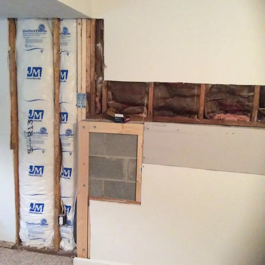 Wall insulation replacement during Odor Removal & Deodorization in Mantua
